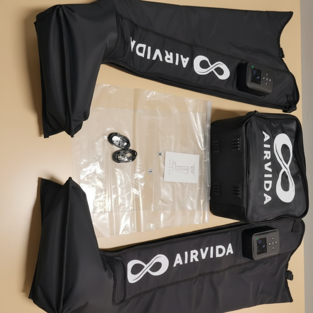 Airvida parts on a beige surface