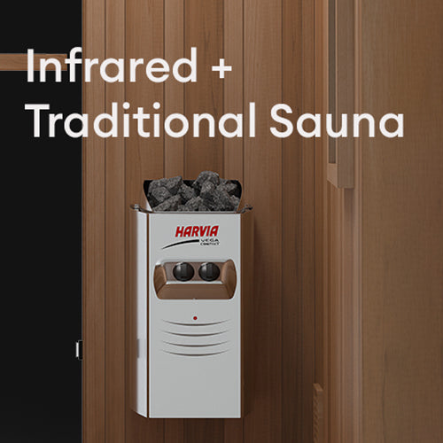 Finnmark FD-4 Trinity 2-Person Infrared & Steam Sauna Combo | Cedar Home Sauna