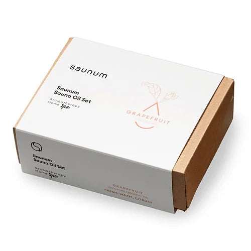 Saunum Aroma Oil Set Grapefruit with Ceramic Reservoir