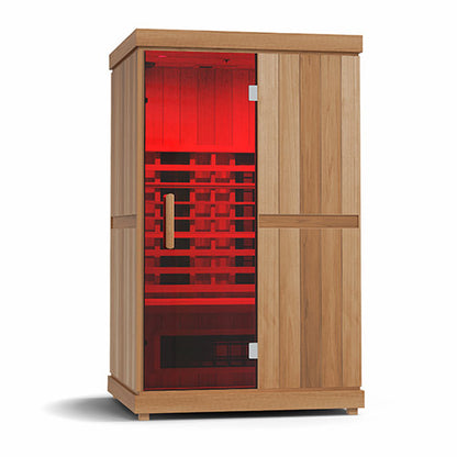Finnmark FD-2 Full-Spectrum Infrared Sauna | 2-Person Home Sauna with Cedar Interior