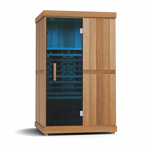 Finnmark FD-2 Full-Spectrum Infrared Sauna | 2-Person Home Sauna with Cedar Interior