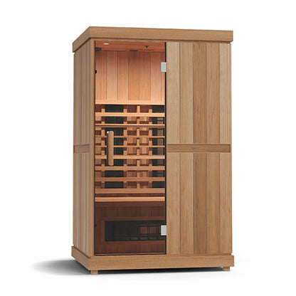Finnmark FD-2 Full-Spectrum Infrared Sauna | 2-Person Home Sauna with Cedar Interior