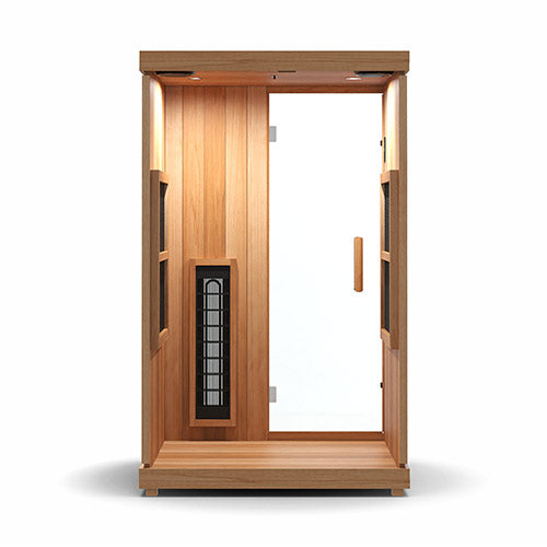 Finnmark FD-2 Full-Spectrum Infrared Sauna | 2-Person Home Sauna with Cedar Interior