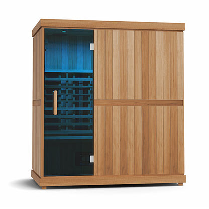 Finnmark FD-3 Full-Spectrum Infrared Sauna | 4-Person Home Sauna with Cedar Interior