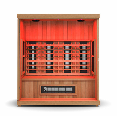 Finnmark FD-3 Full-Spectrum Infrared Sauna | 4-Person Home Sauna with Cedar Interior