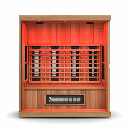 Finnmark FD-3 Full-Spectrum Infrared Sauna | 4-Person Home Sauna with Cedar Interior