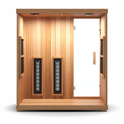 Finnmark FD-3 Full-Spectrum Infrared Sauna | 4-Person Home Sauna with Cedar Interior