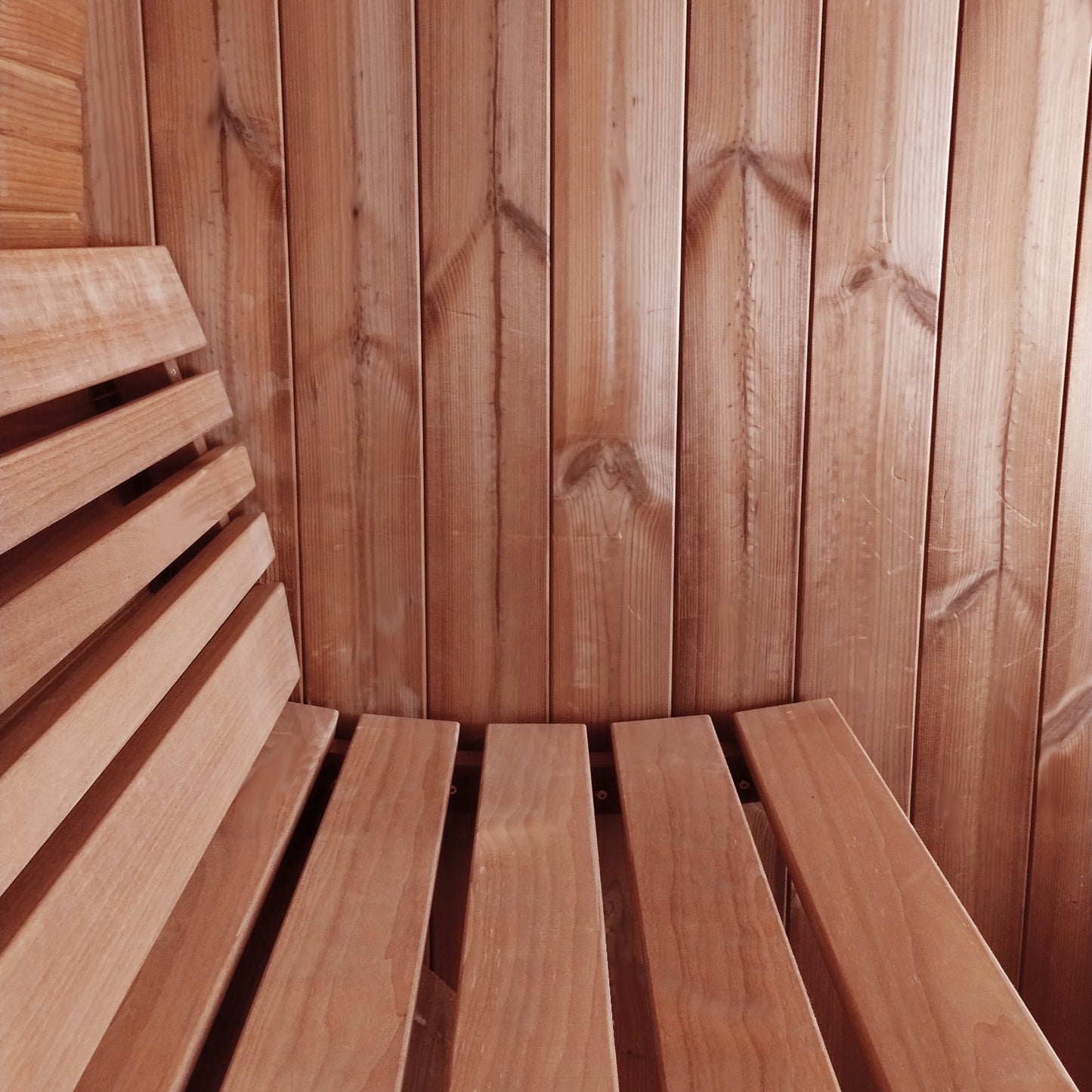 sauna interior with a bench