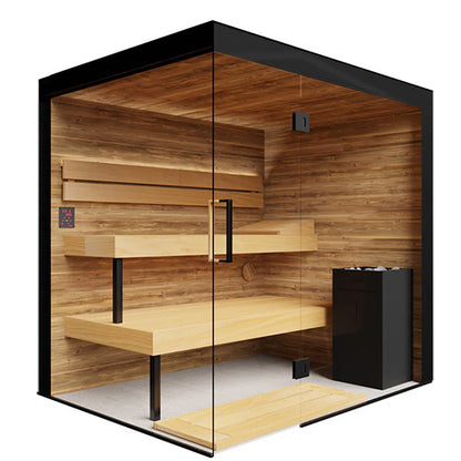 ThermaSol Lumaria Indoor Sauna Kit with Panoramic Glass | Up to 5 Persons