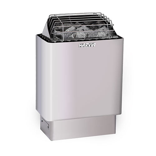 Harvia sauna stove on a white background