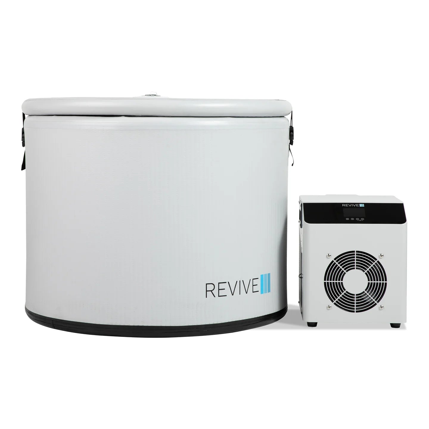 Revive Cold tub  unit with a chiller on a white background.