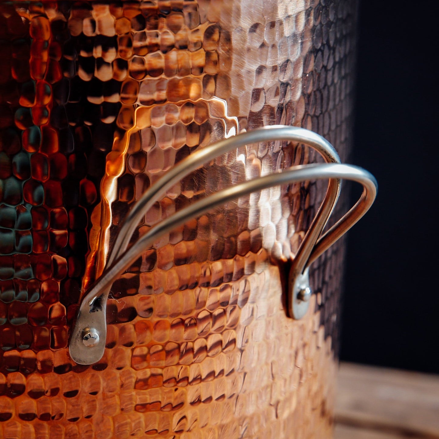 Sertodo Copper Hammered Stock Pot