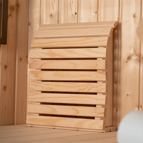 PROSAUNAS Contoured Headrest Curved Wooden