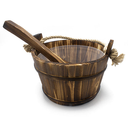 PROSAUNAS Spruce Sauna Bucket and Ladle