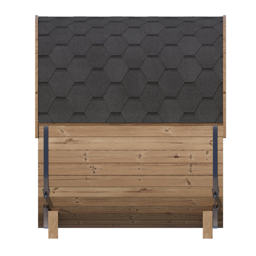sauna side on a white background