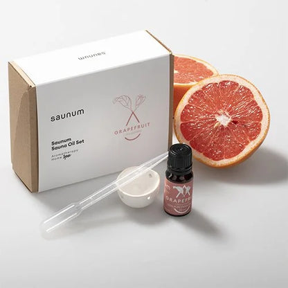 Saunum Aroma Oil Set Grapefruit with Ceramic Reservoir