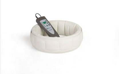 White pemf ring with a control device on a white background