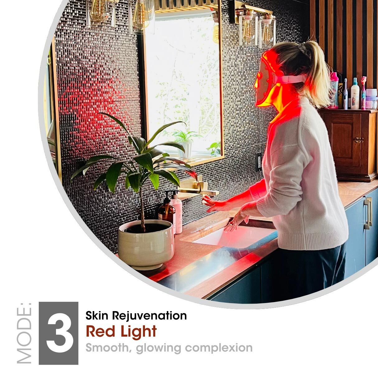 Fringe Red Light Therapy Wireless Face Mask