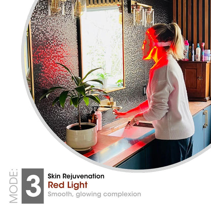 Fringe Red Light Therapy Wireless Face Mask