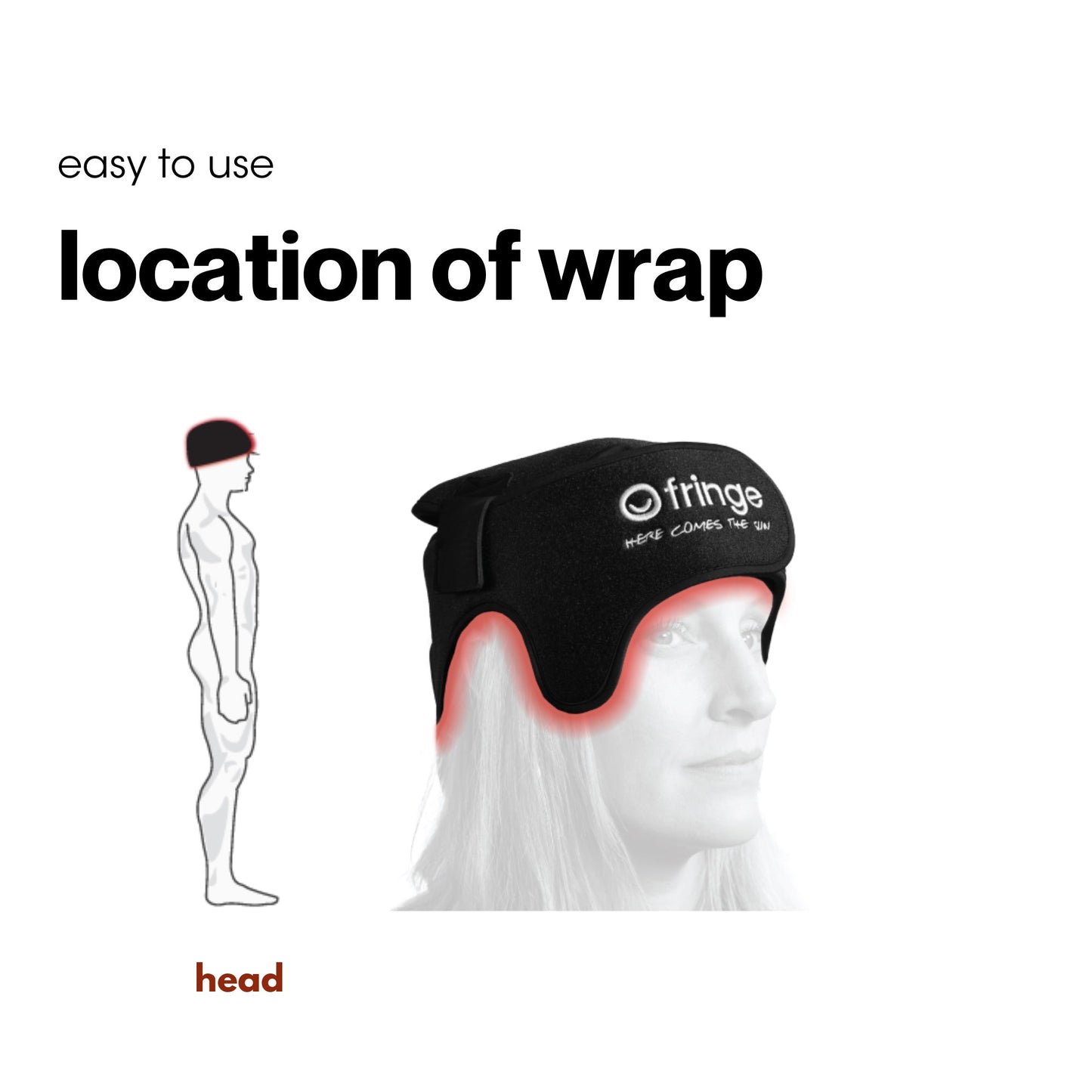 Fringe Red Light Therapy Head Wrap