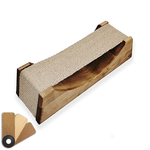 SaunaLife Headrest Wood with Cloth Neck Support