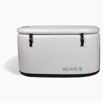 White cooler box with 'REVIVE' branding on a white background
