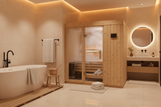 Sauna in master bathroom