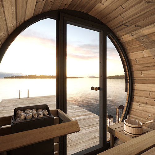 Sea views from a Sauna 