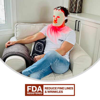 Fringe Red Light Therapy Wireless Face Mask