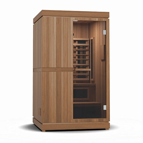 Finnmark FD-4 Trinity 2-Person Infrared & Steam Sauna Combo | Cedar Home Sauna