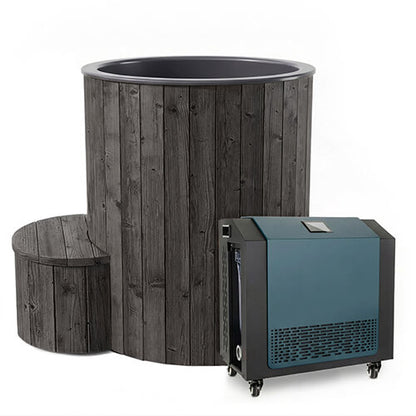 SaunaLife Model S1BC Black Immersion Tub with Chiller/Heater